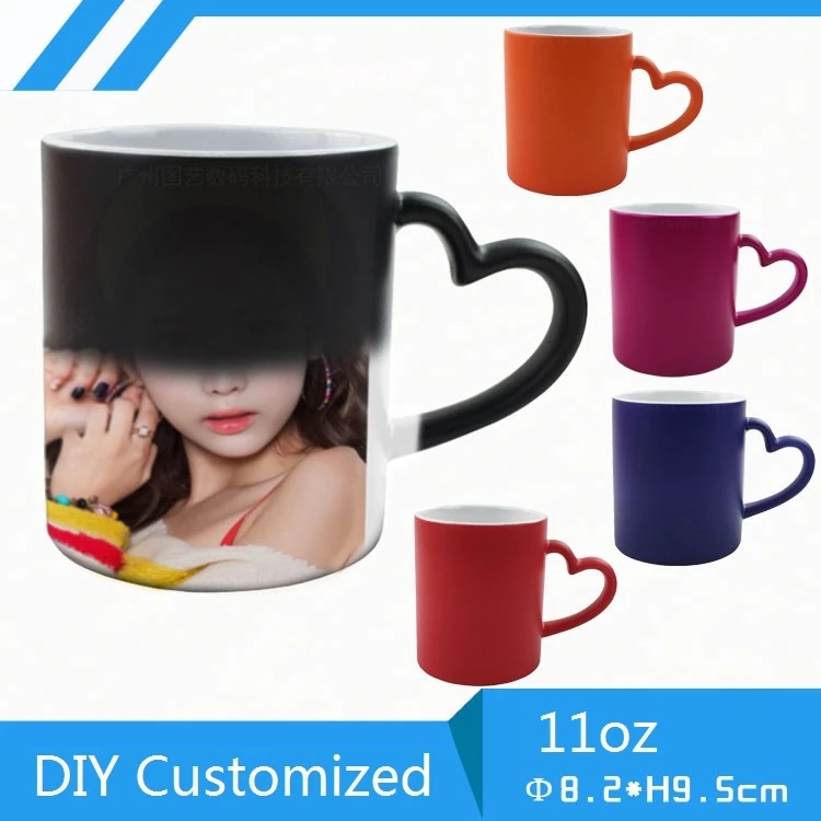 Sublimation Mug White - DIY Kişiselleştirilmiş Sihirli Kupa 350ML Sıcak