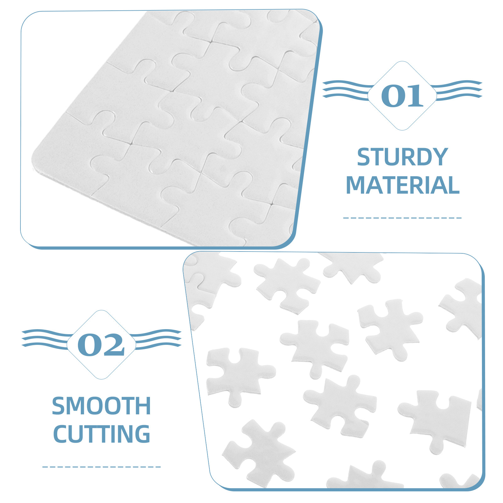 4 Adet Beyaz Yapboz Tahtası, B - Puzzle Blank White incelemesi ve fiyatı